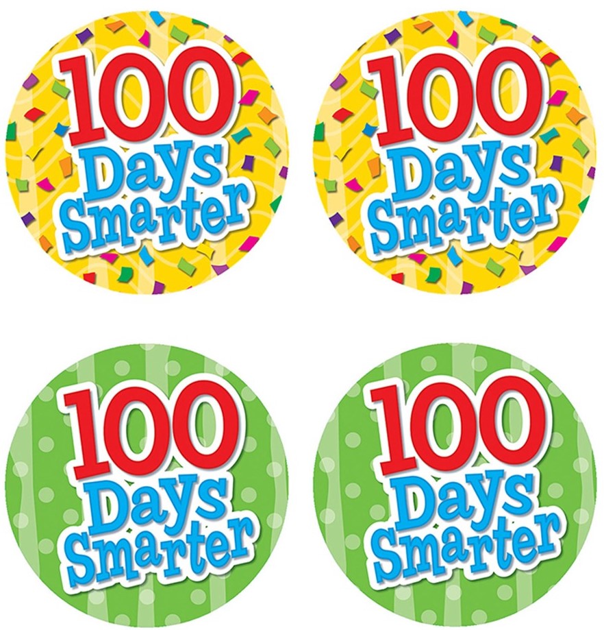 100 Days Smarter Wear ’Em Badges