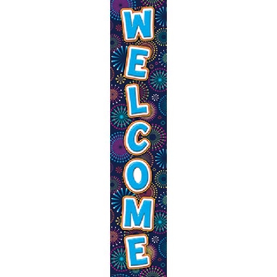 FIREWORKS WELCOME BANNER (20.3cm x 99cm)