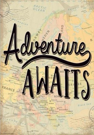 Adventure Awaits Positive Poster