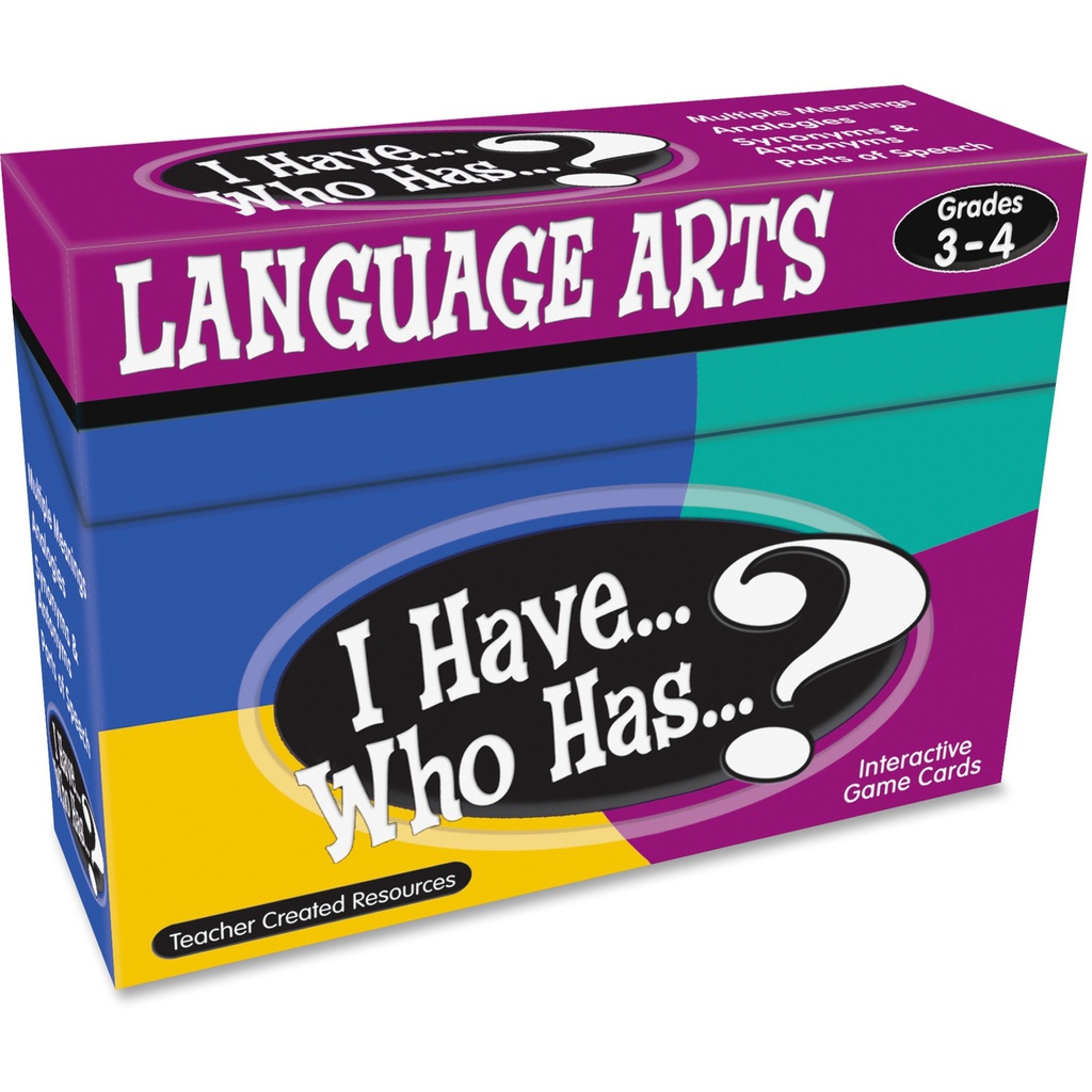 I Have... Who Has...? Language Arts Game (Gr. 3–4) (37cards)