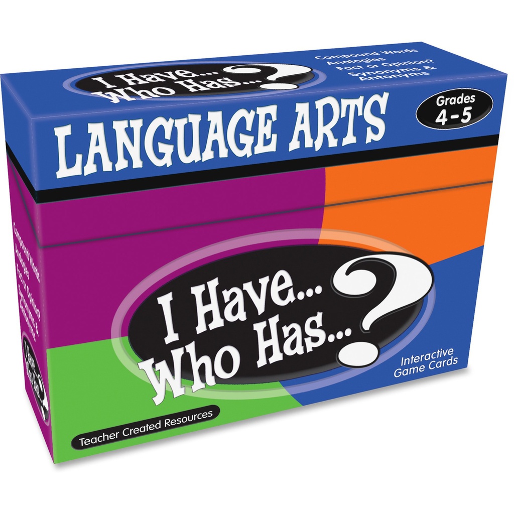 I Have... Who Has...? Language Arts Game (Gr. 4–5) (37cards)