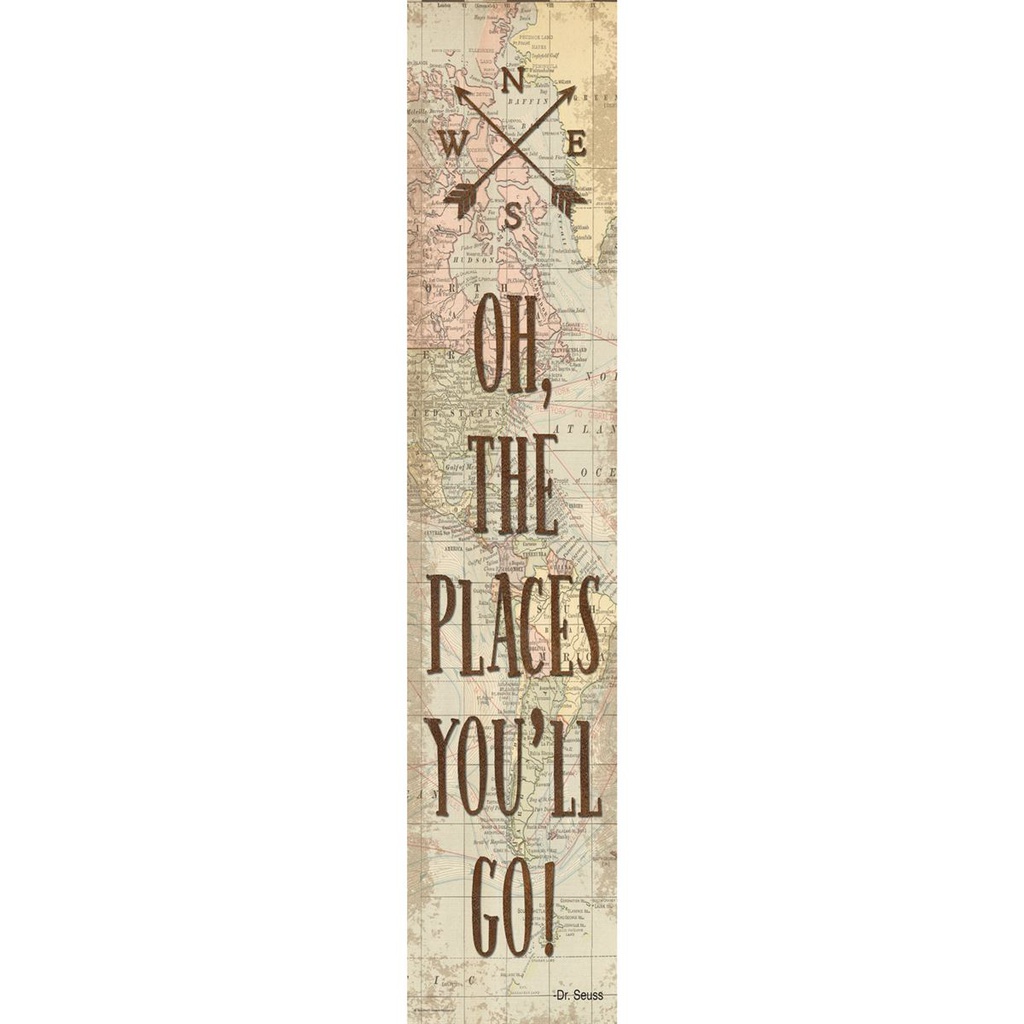 Travel the Map Oh, the Places You’ll Go! Banner 8''x39''(20.3cmx99.06cm)