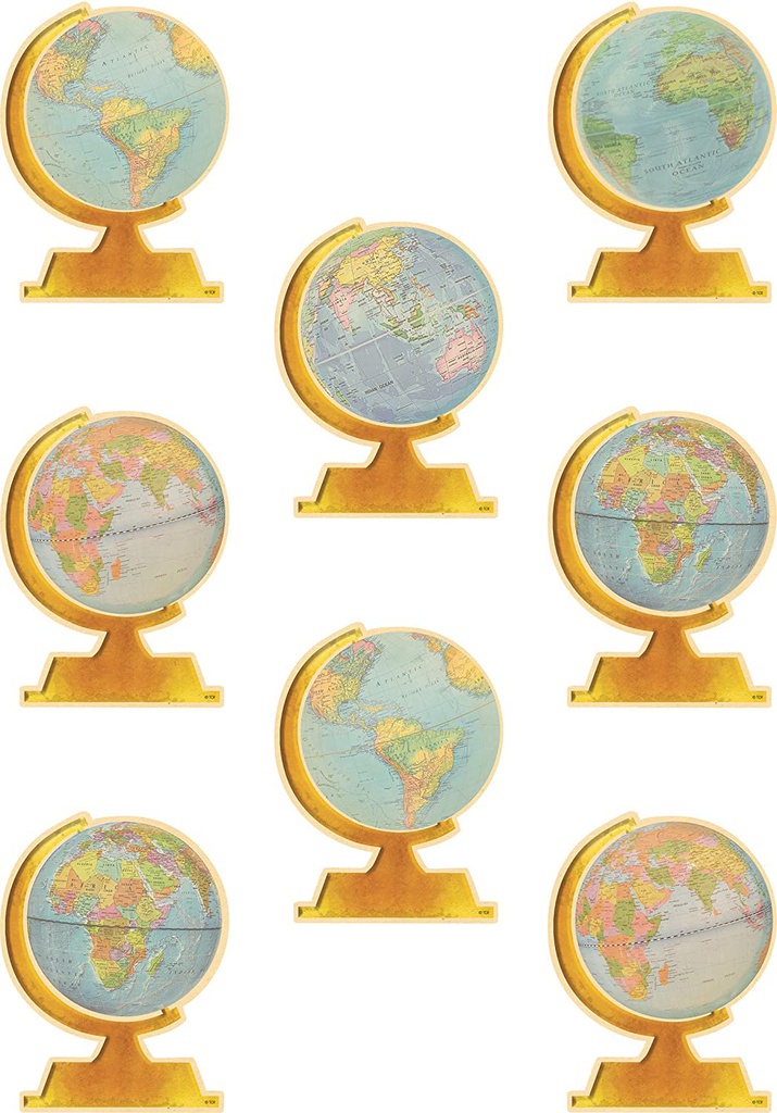Travel the Map Globes Accents 6''(15.2cm) 30pcs