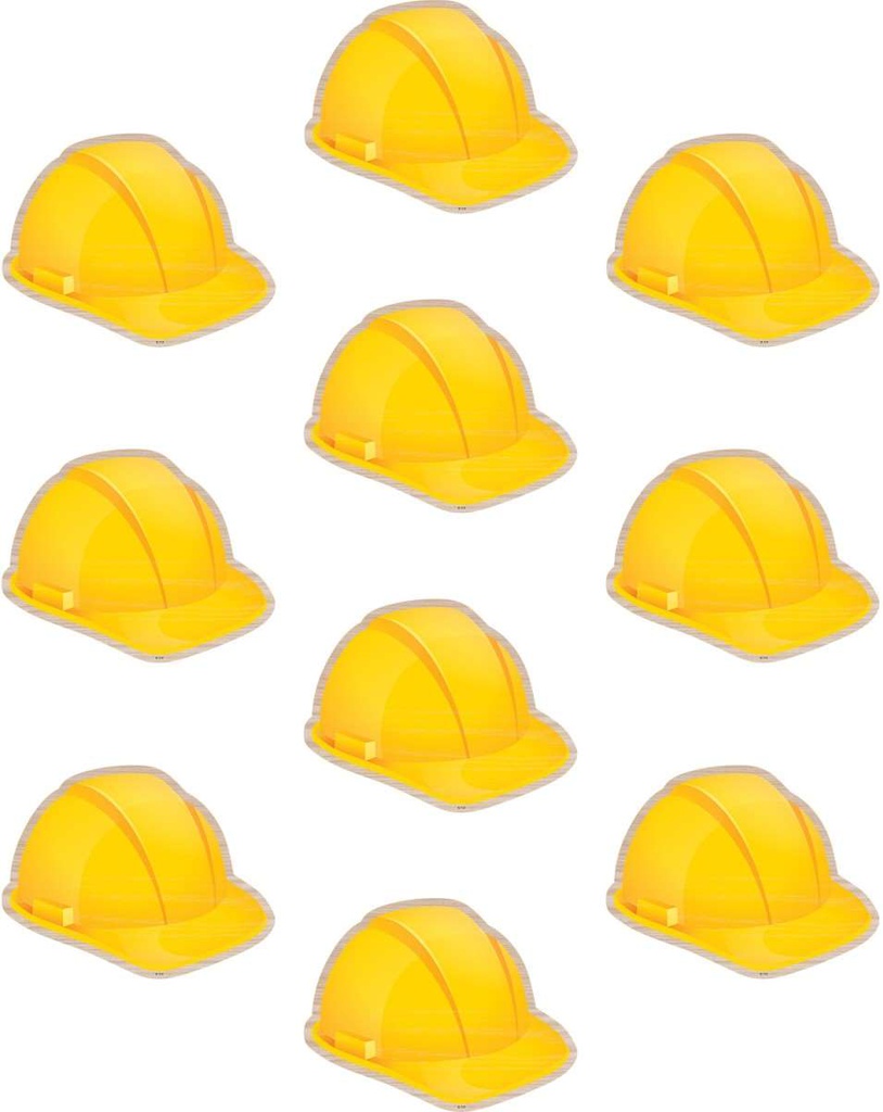 Under Construction Hard Hats Accents 6''(15.2cm)  30pcs