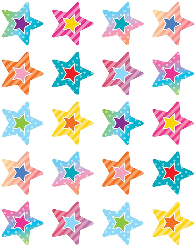 Colorful Vibes Stars Stickers (120stickers)