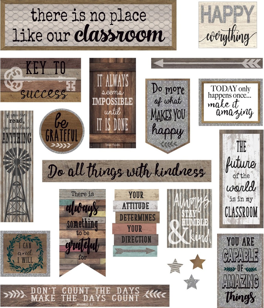 Home Sweet Classroom Mini Bulletin Board 21''x6''(53.3cmx15.2cm) (49pcs)