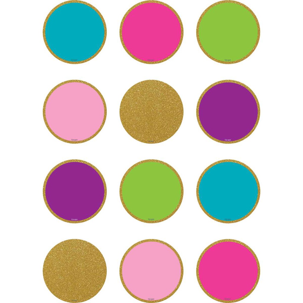 Confetti Colorful Circles Mini Accents 36/pack 3&quot; (7.5cm)