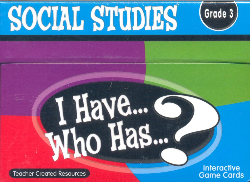 I Have... Who Has...? Social Studies Game (Gr. 3) (37cards)