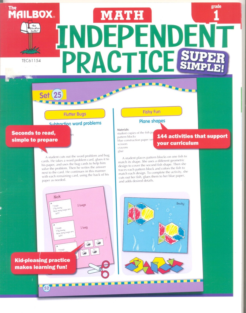 Super Simple Independent Practice - Math Gr. 1