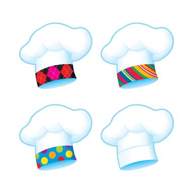 Chef's Hats The Bake Shop Mini Accent Variety pk.6 designs 3'' (7.5cm) (36 pcs)