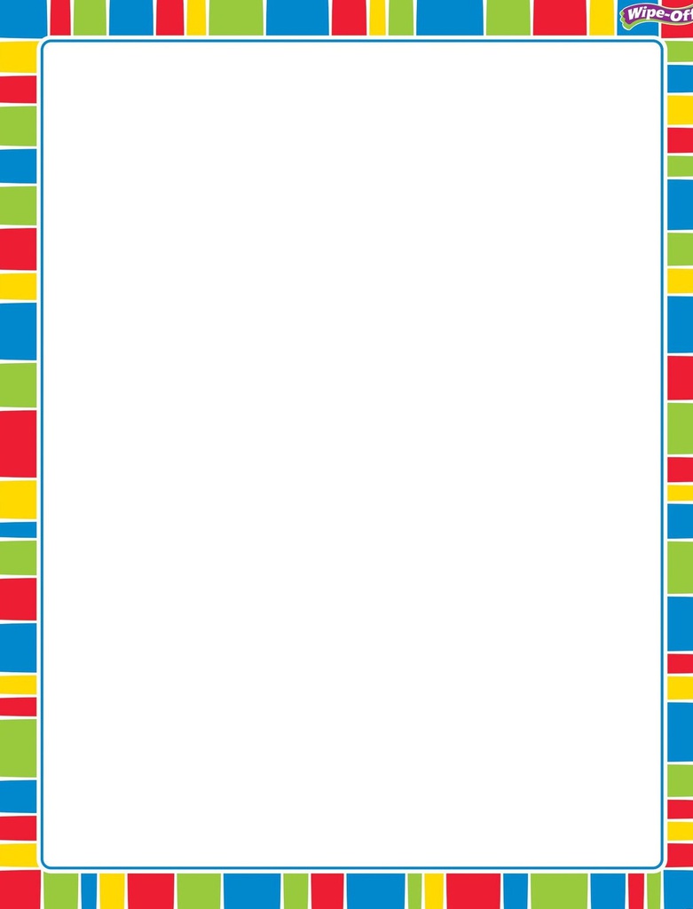 Stripe-tacular Cheerful Chart Wipe -Off (55cmx 43cm)