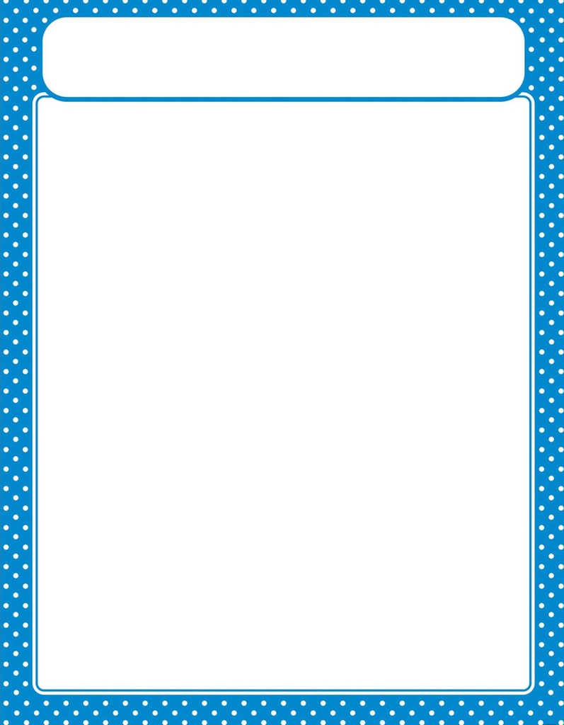 Polka Dots Blue Chart (55cmx 43cm)