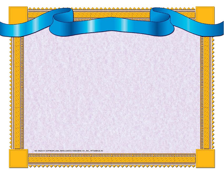 Blue ribbon (21.5cmx 28cm)(50 pk)