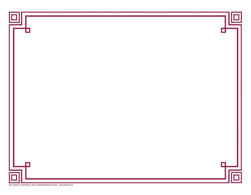 Four Square Plum - Border Paper (21.5cmx 28cm)(50  pk)