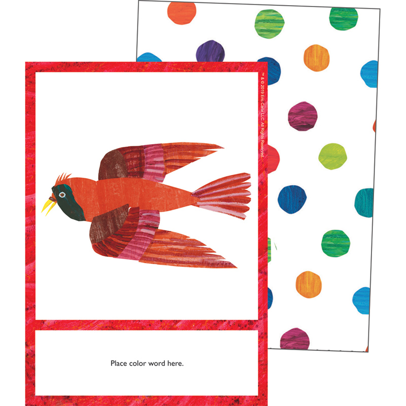 ERIC CARLE COLORS LEARNING CARDS (14cm x 10.5cm)      (66 cards)
