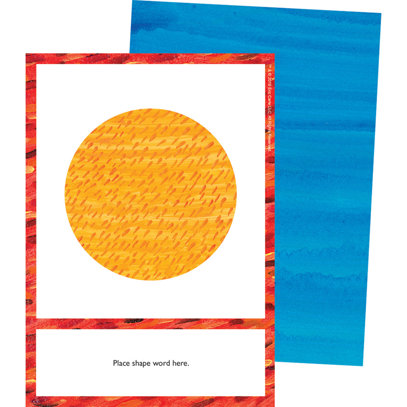 ERIC CARLE SHAPES LEARNING CARDS  ( 14cm x 10.5cm)      (66 cards)