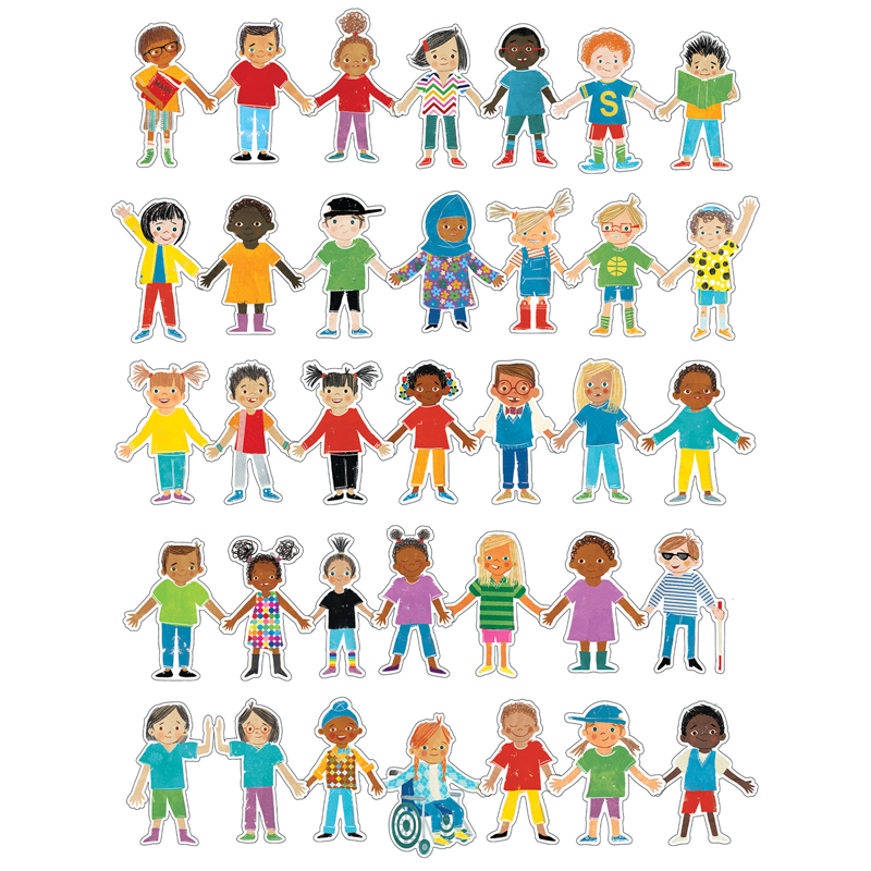 ALL ARE WELCOME KIDS CUT OUTS (36 pcs.)