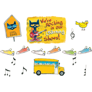 Pete the Cat We’re Rocking in Our Learning Shoes Bulletin Board (46pcs)