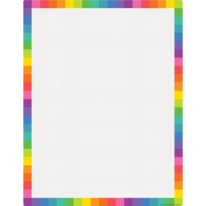 Colorful Blank Write-On/Wipe-Off Chart 17''x22''(43cmx55cm)