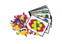 Pattern Block Activity Set includes 18 double-sided cards (142 pcs)