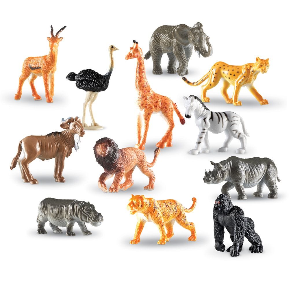 Jungle Animal Counters (Set of 60)