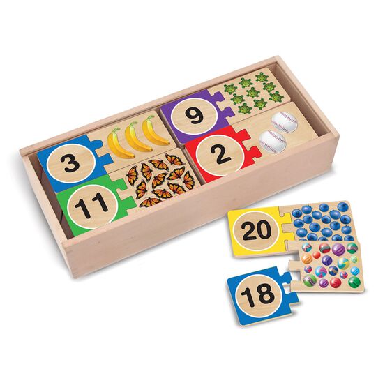 Number Puzzles Self Correcting Ages:4+ (40pcs) (5cmx5cm)