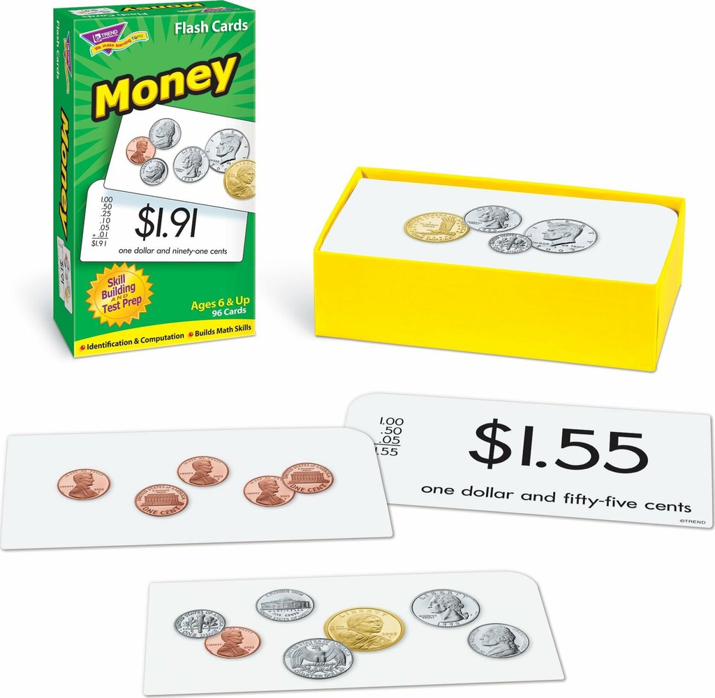 MONEY Skill Drill Flash Cards Two-sided (96cards)