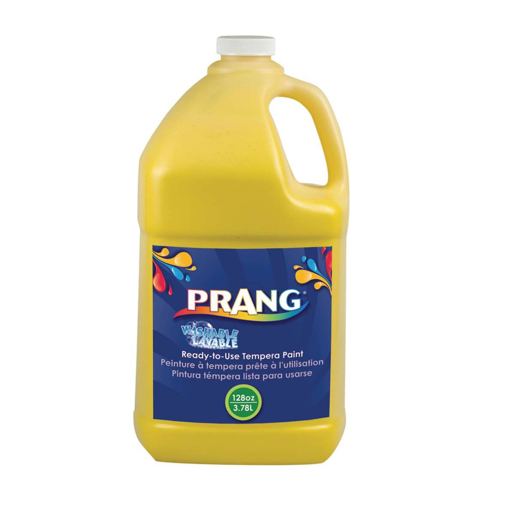 PRANG Washable Ready-to-Use Paint GALLON (128 oz, 3.79l)  YELLOW