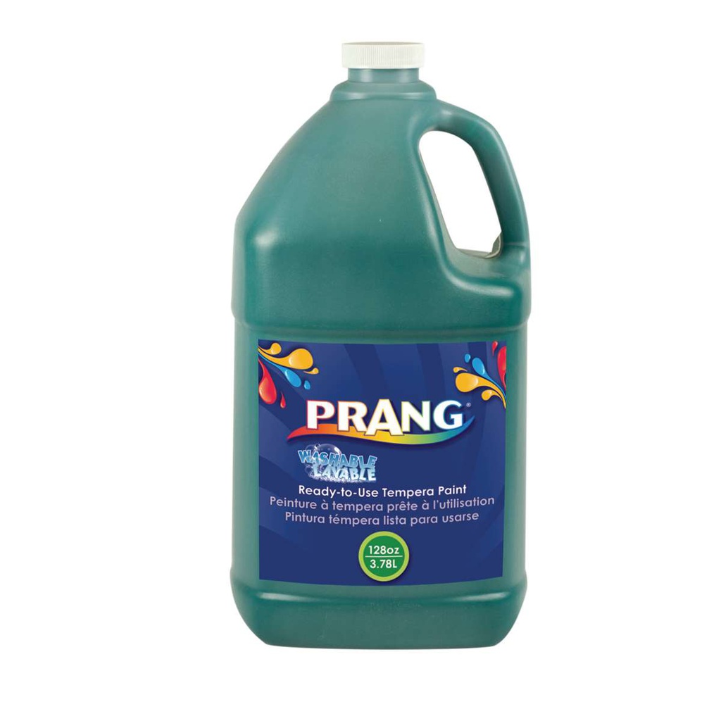 PRANG Washable Ready-to-Use Paint GALLON (128 oz, 3.79l)  GREEN