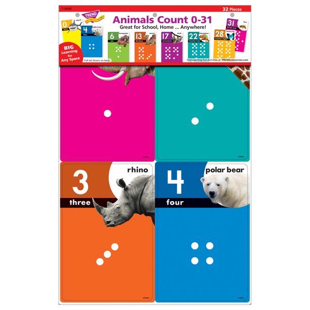 Animals Count 0-31 Learning Set (32 pcs)