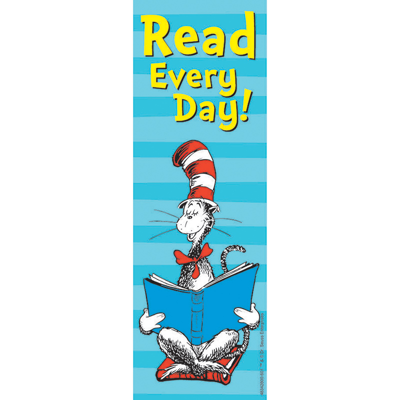 CAT IN THE HAT READ EVERY DAY! BOOKMARKS  (36/pkg)