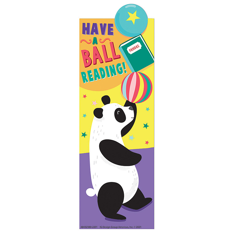 PANDA HAVE A BALL READING  BOOKMARKS  (36/pkg)