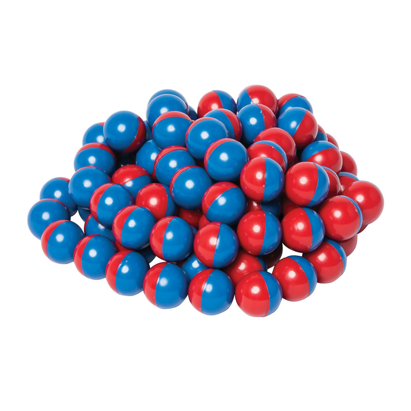 Magnet Marbles - North/South Red/Blue  50 pcs