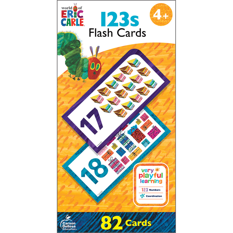 ERIC CARLE 123s  Flash Cards (82 cards) (Age:4+)