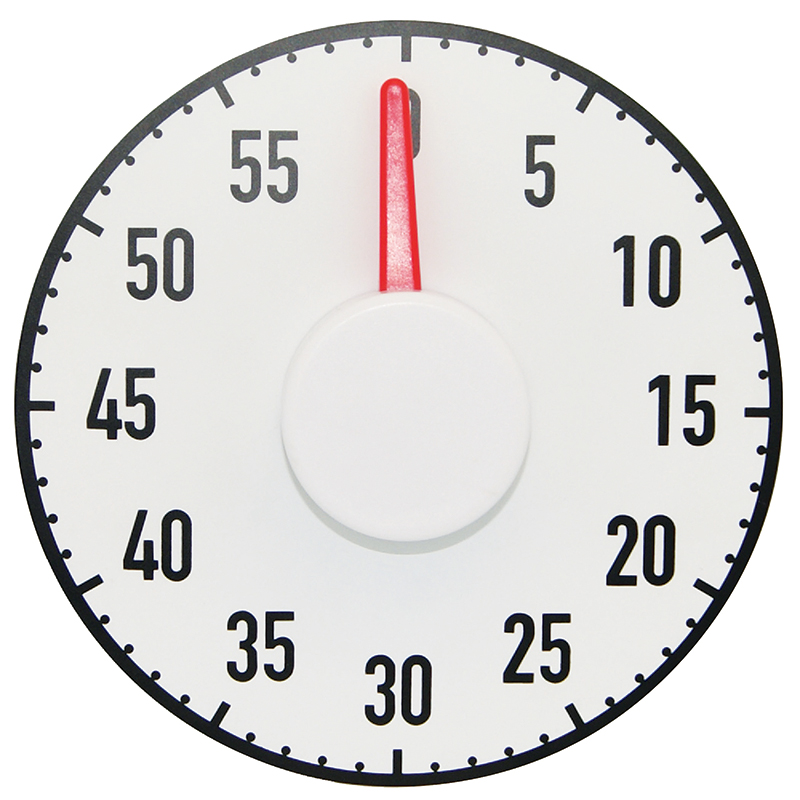 THE BIG TIMER- 60 minute countdown magnetic 7.5&quot; diameter (19cm diameter)