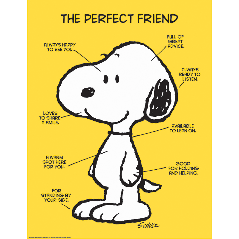 PEANUTS THE PERFECT FRIEND CHART (17&quot; x 22&quot;)  (43cm x 56cm)