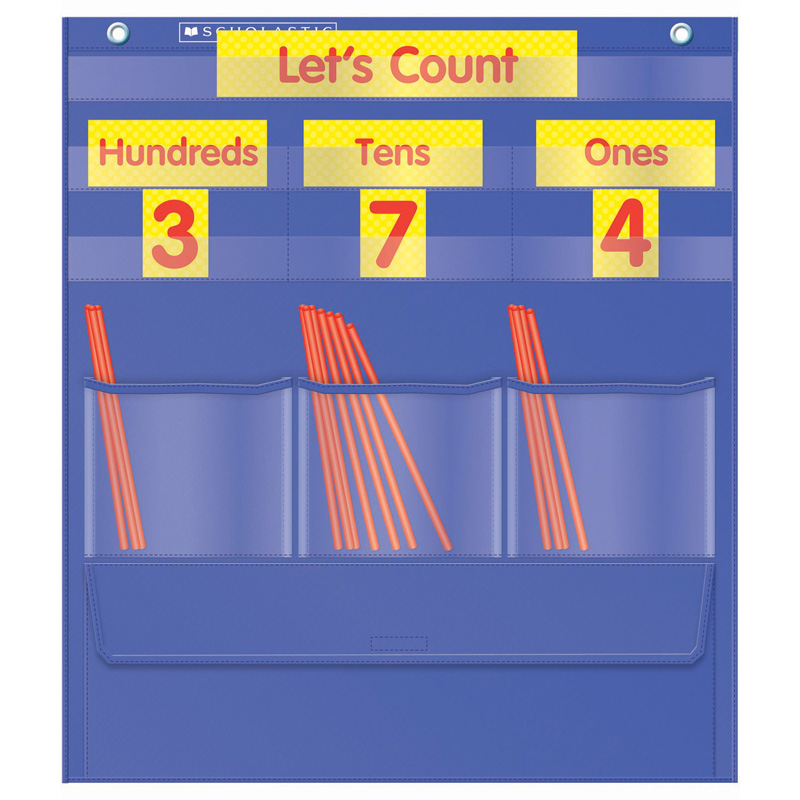 COUNTING CADDIE AND PLACE VALUE POCKET CHART GR K-3 15&quot; x 17&quot; (38cm x 43cm)