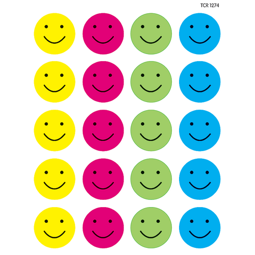 HAPPY FACES Stickers (120/pkg)  (2.5cm)