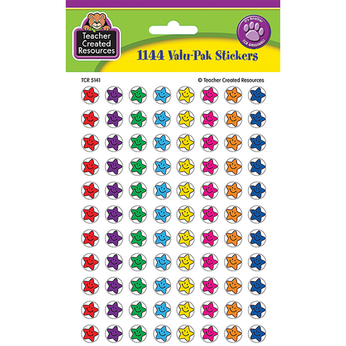 SMILEY STARS Mini Stickers Valu-Pak 1144/pkg