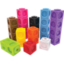 NUMBERS &amp; SHAPES CONNECTING CUBES  100/pkg