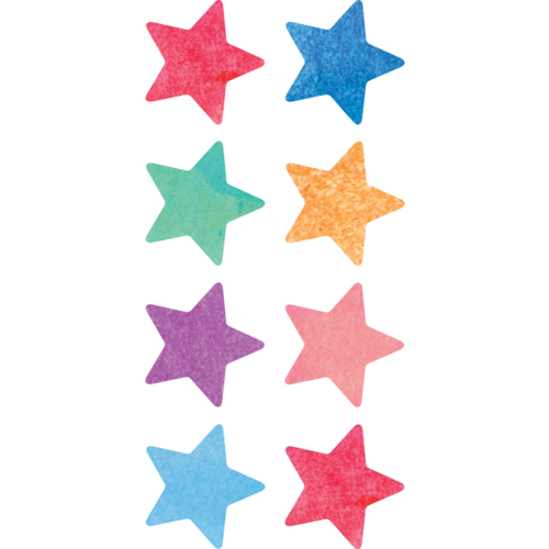 WATERCOLOR Stars Mini Stickers (378/pkg)