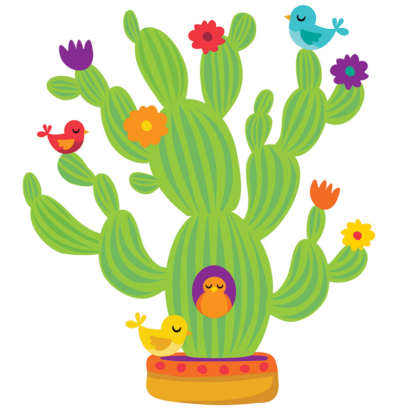 A SHARP BUNCH GIANT CACTUS BULLETIN BOARD SET (37 pcs)