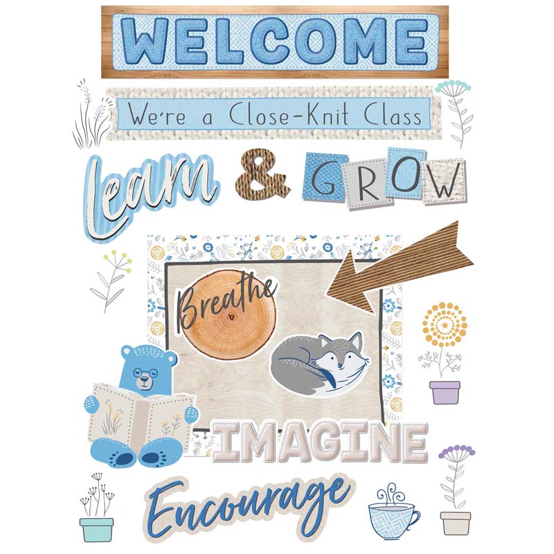 A CLOSE-KNIT CLASS WELCOME SET BULLETIN BOARD SET (29 pcs)