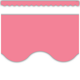 Light Pink Scalloped Border Trim, 12strips 2.75''x35''(6.9cmx88.9cm), total (35'=10.6m)