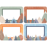 Moving Mountains Name Tags/Labels - Multi-Pack (3.5''x2.5'')(6.3cmx8.8cm)(36pcs)