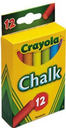 [BIN510816] Asst Colored Chalk - Crayola, 12