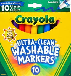 [BIN587851] WASHABLE COLOR MAX MARKERS BROAD LINE ULTRA-CLEAN 10CT