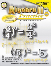 [CD404043] Algebra II Practice Book, Grades 7 - 8