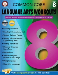 [CD404228] Common Core Language Arts Workouts (8) Book
