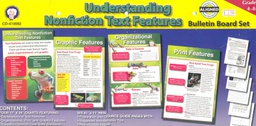 [CDX410082] Understanding Nonfiction Text Features Bulletin Board Set (Gr:4-8+)(4charts)(17''x24'')(43.1cmx60.9cm)